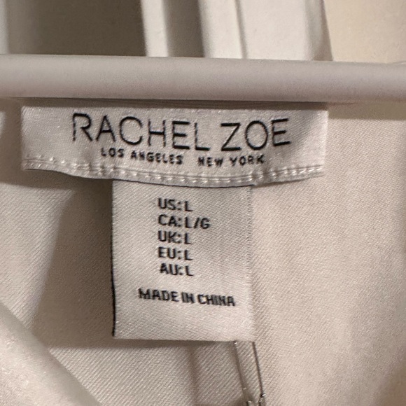 Rachel Zoe white top with fringe bottom - Picture 3 of 4